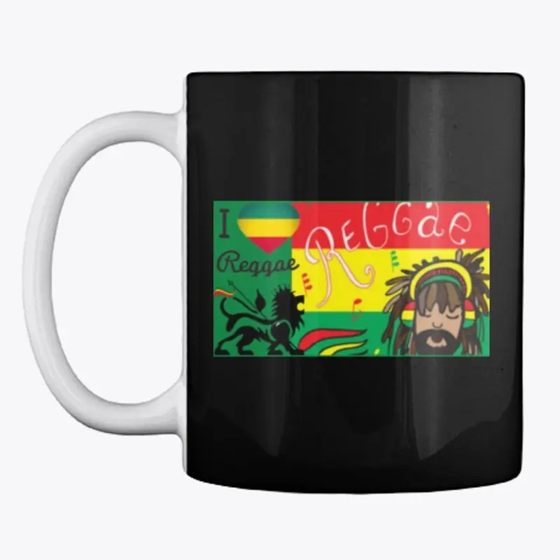 I Love Reggae Drinkware